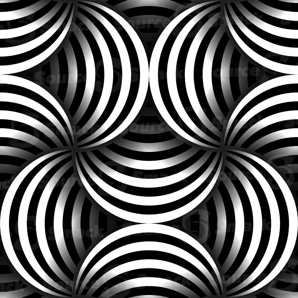 A ribbon themed geometrical greyscale pattern