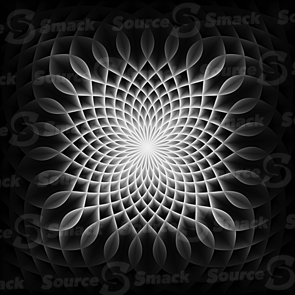 A rasterized greyscale intersecting burst pattern