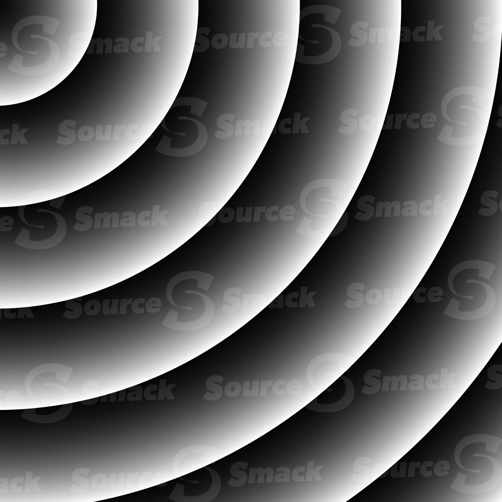 Spiral greyscale rings expanding outwards