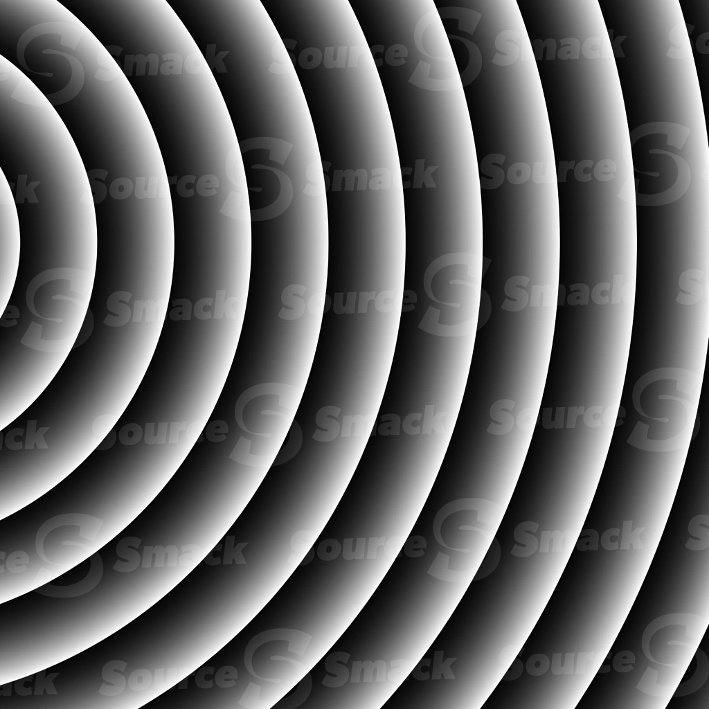Spiral greyscale rings expanding outwards