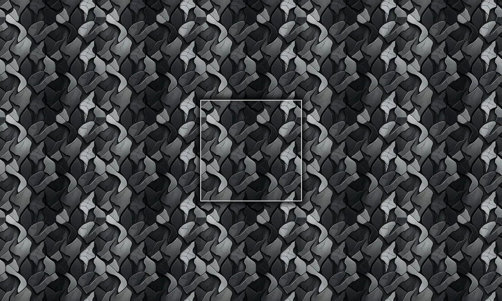 A seamless tile of a camouflage fabric pattern