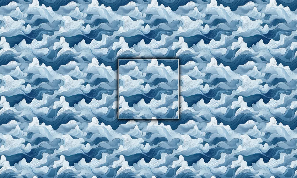 A seamless tile of a camouflage fabric pattern