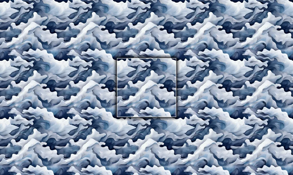 A seamless tile of a camouflage fabric pattern