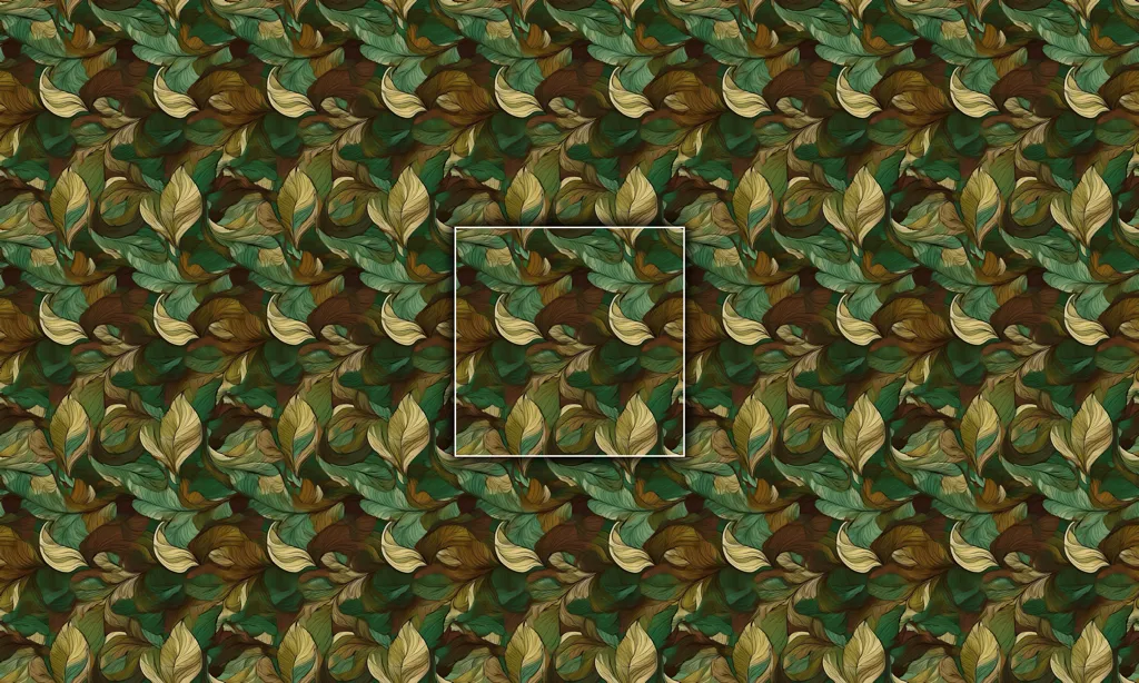 A seamless tile of a camouflage fabric pattern