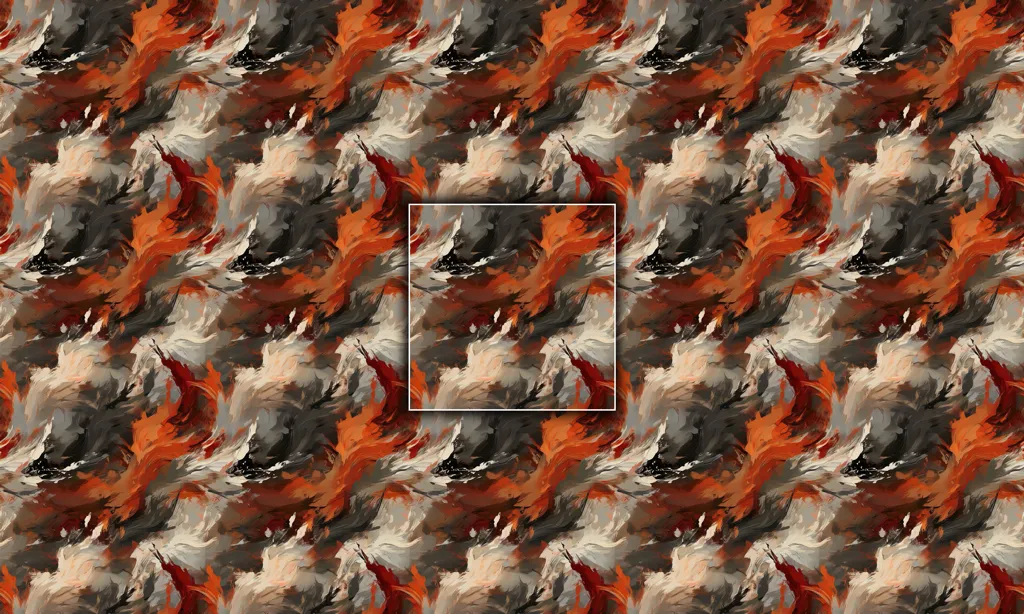 A oil painted war combat seamless tile