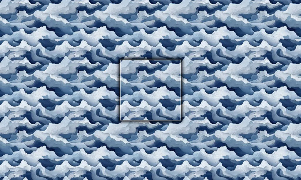 A seamless tile of a camouflage fabric pattern