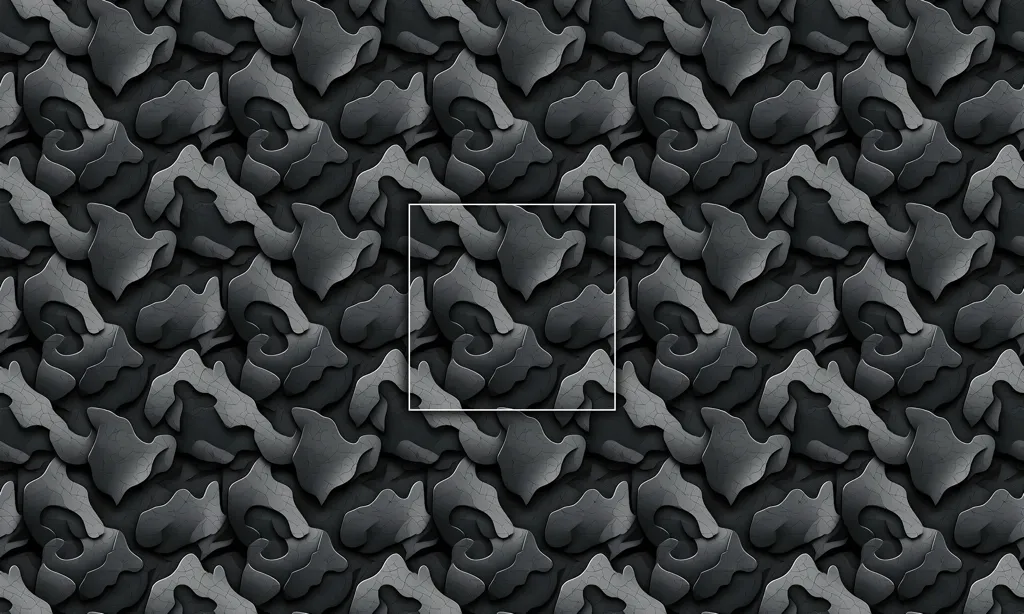 A seamless tile of a camouflage fabric pattern