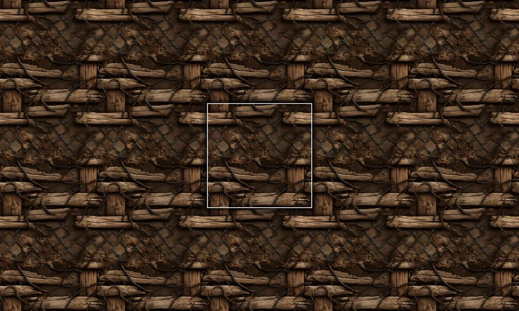 A war barrier seamless tile