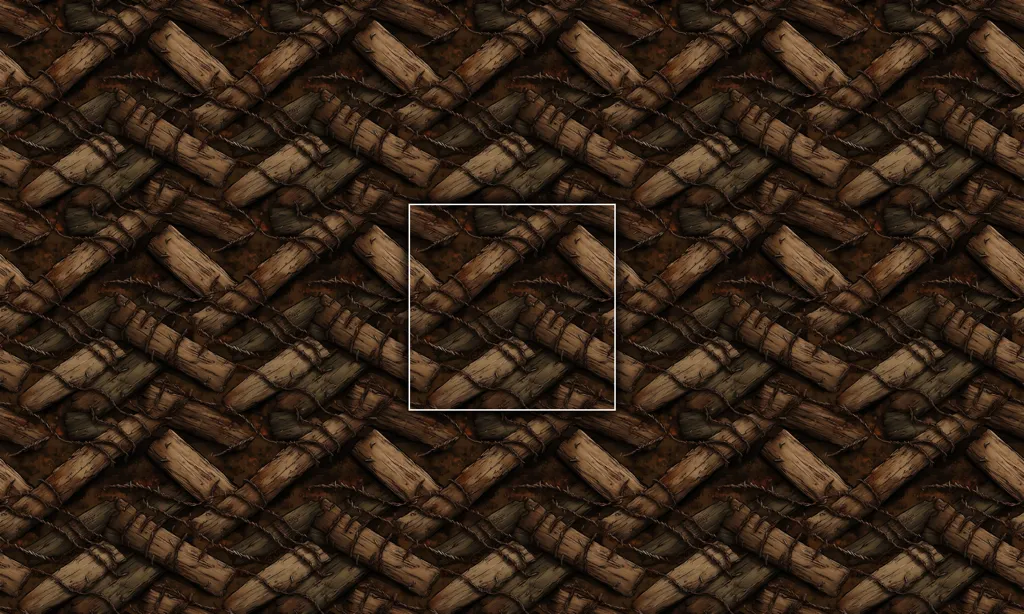 A war barrier seamless tile