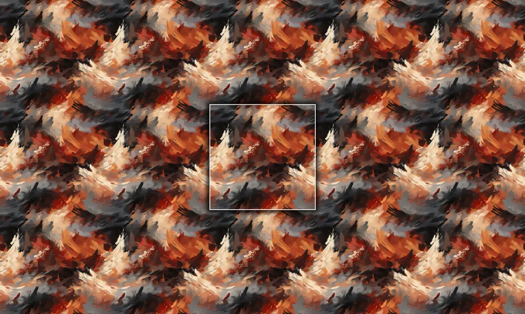 A oil painted war combat seamless tile