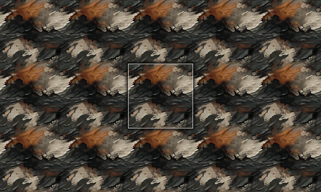 A oil painted war combat seamless tile
