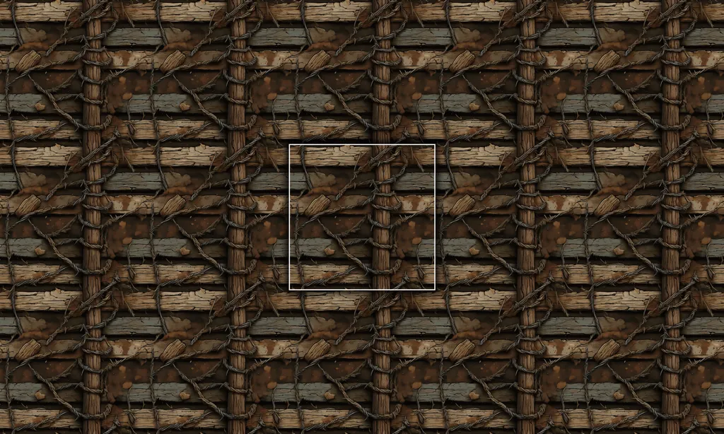 A war barrier seamless tile