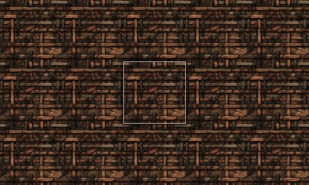 A war barrier seamless tile