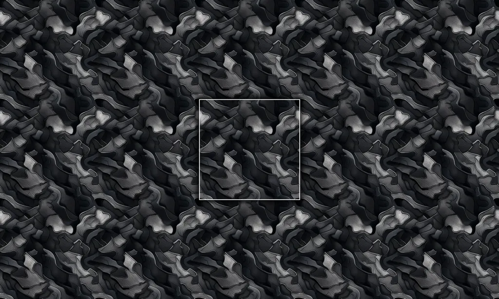 A seamless tile of a camouflage fabric pattern