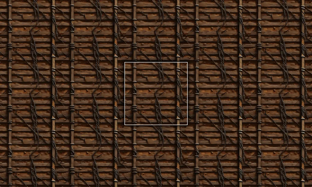 A war barrier seamless tile