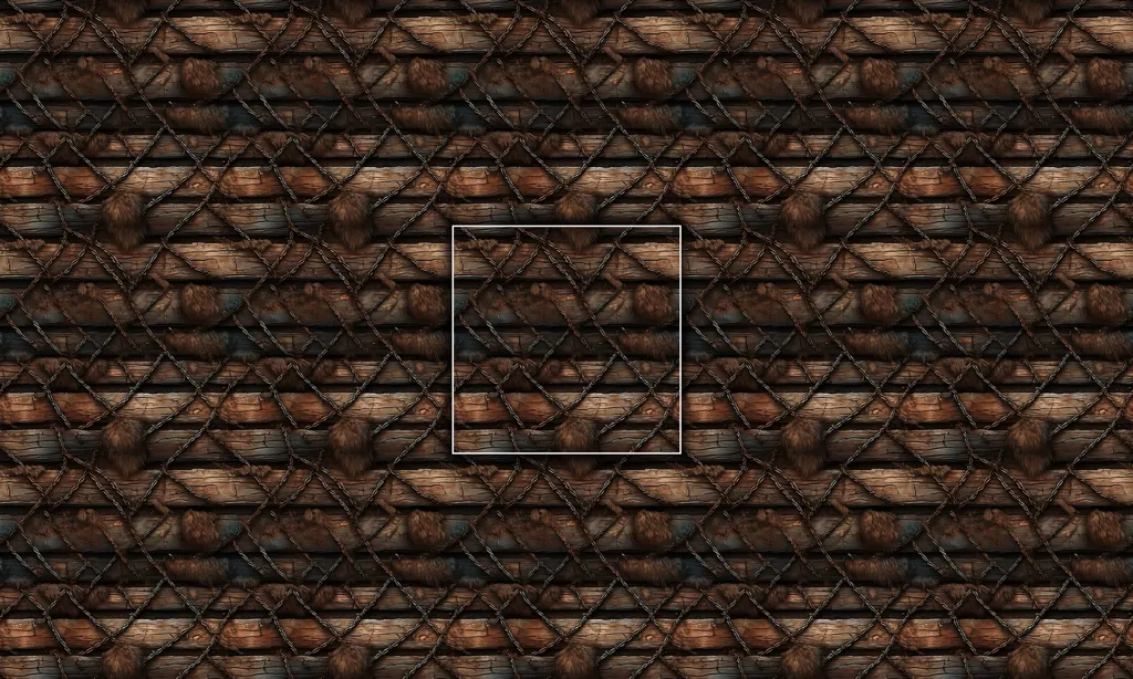 A war barrier seamless tile