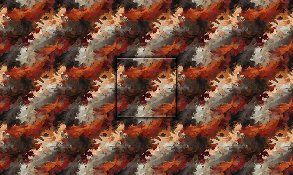 A oil painted war combat seamless tile