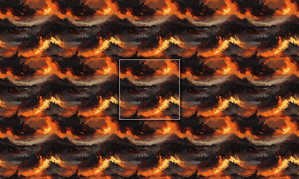 A oil painted war combat seamless tile