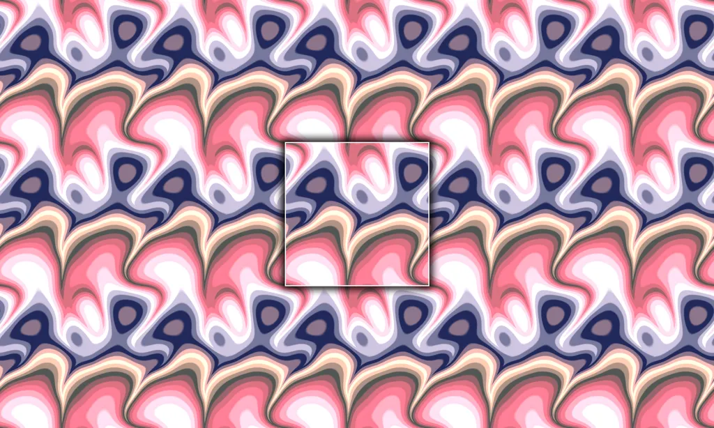 A melting pot of swirling color tiled