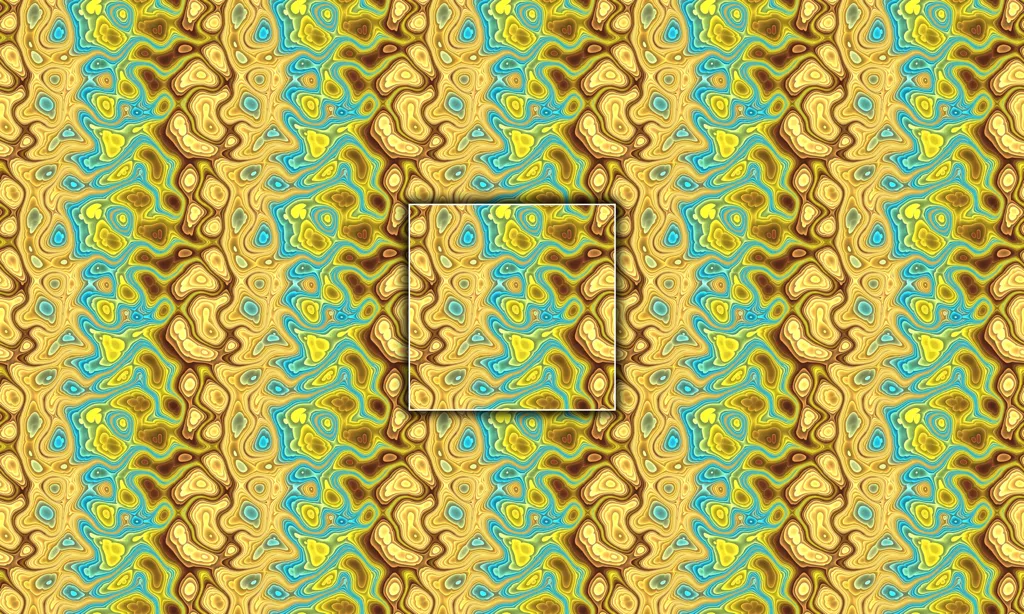A melting pot of swirling color tiled