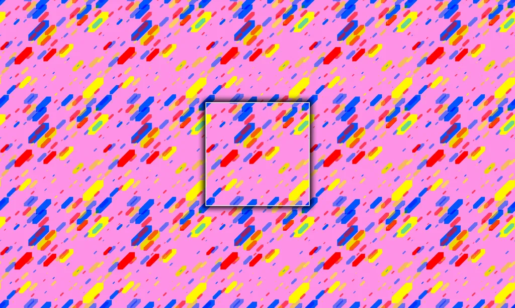 A futuristic angled pattern of transparent rectangles