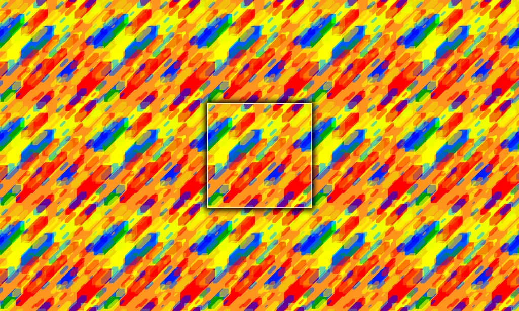 A futuristic angled pattern of transparent rectangles