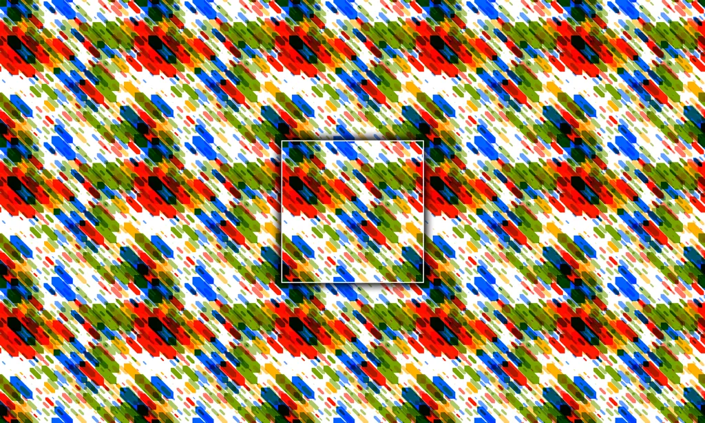 A futuristic angled pattern of transparent rectangles