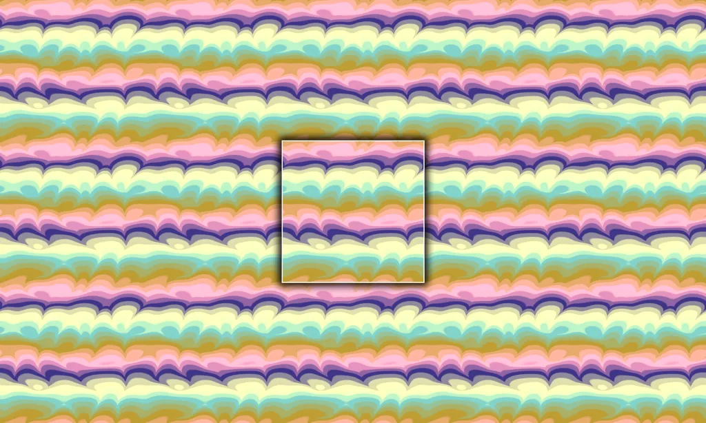 A melting pot of swirling color tiled