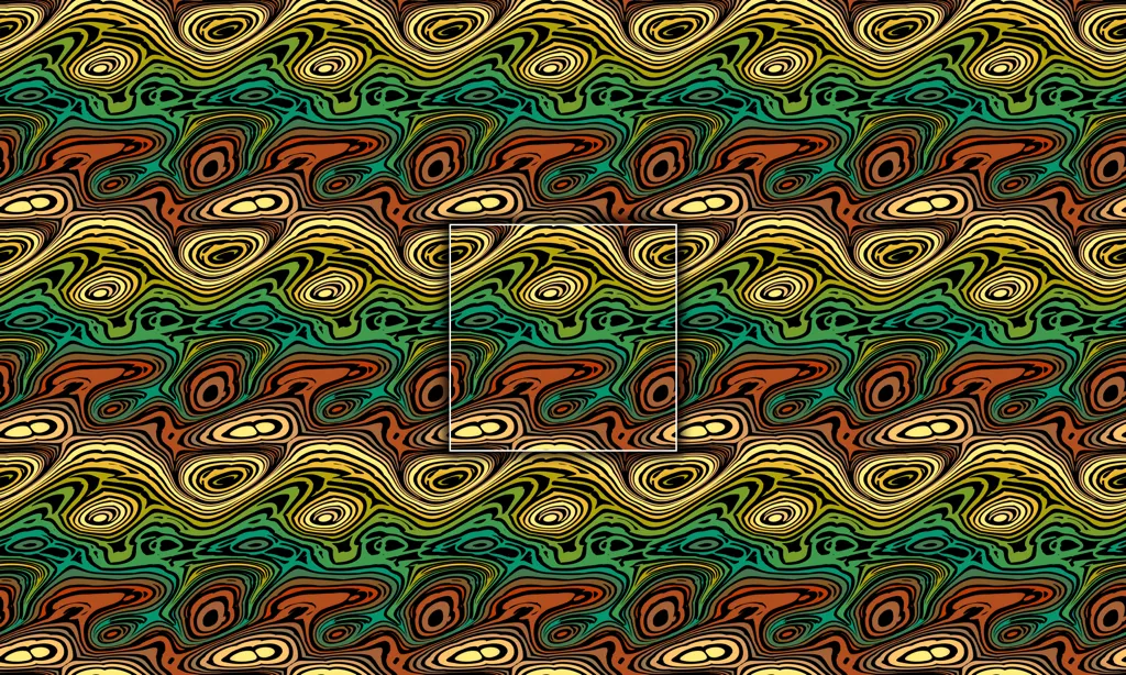 A melting pot of swirling color tiled