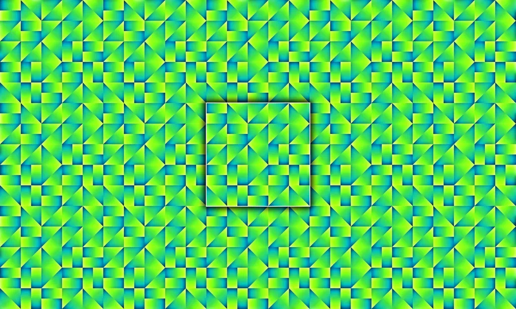 A polygon geometrical colorful pattern in mondrian view