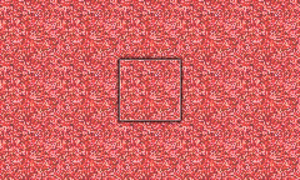A micro painted pillowed effect stitched together in a monochromatic complementary color palette