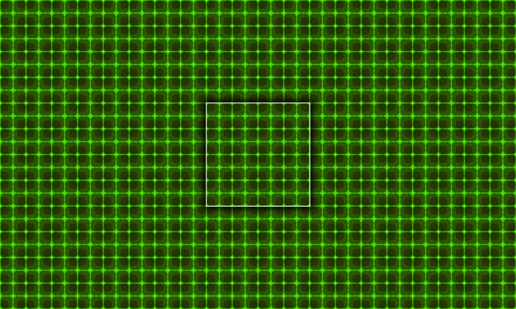A gauze mesh-like segmented rounded chalk tile