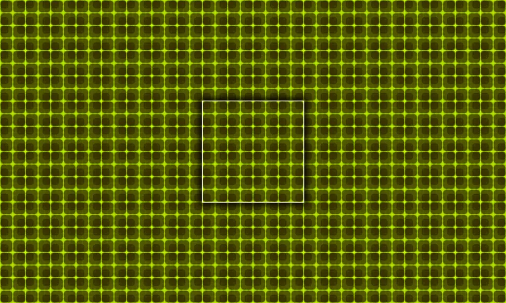 A gauze mesh-like segmented rounded chalk tile