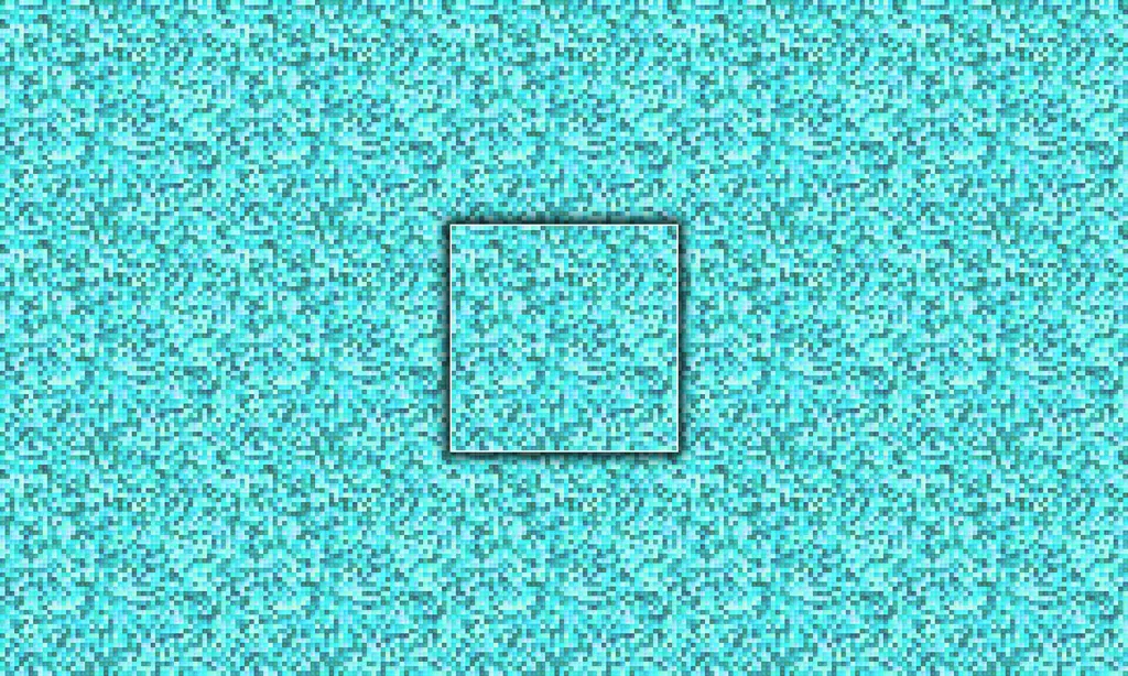 A micro painted pillowed effect stitched together in a monochromatic complementary color palette