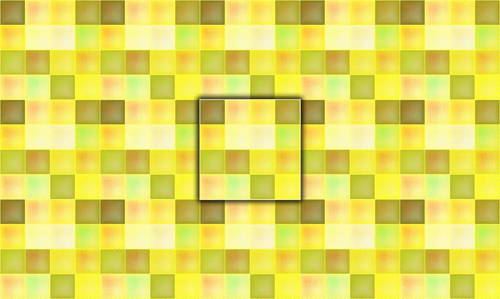 A micro painted pillowed effect stitched together in a monochromatic complementary color palette