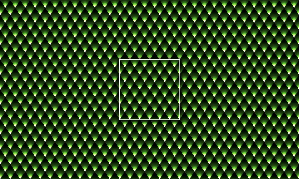 A 3D pattern of gradient overlapping scales
