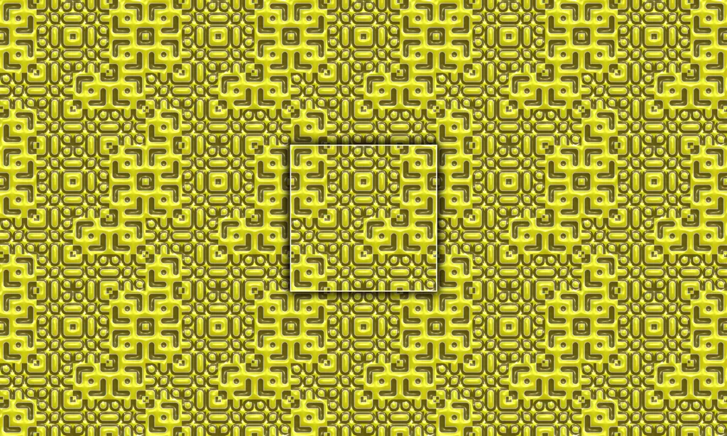 A bright colored 3D alien abstracted character pattern