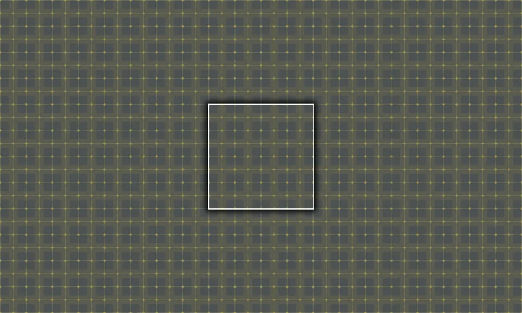 A segmented chalk squared tile with muted colors