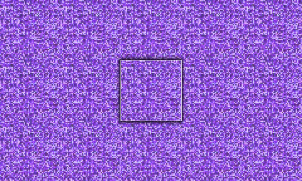 A micro painted pillowed effect stitched together in a monochromatic complementary color palette