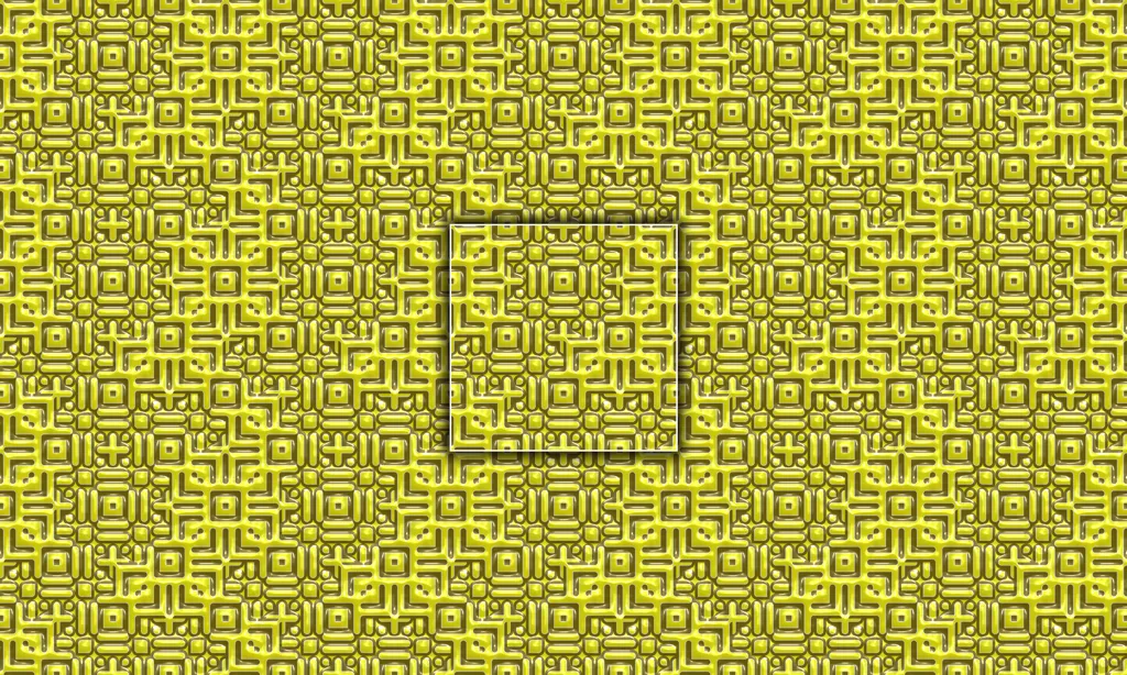 A bright colored 3D alien abstracted character pattern
