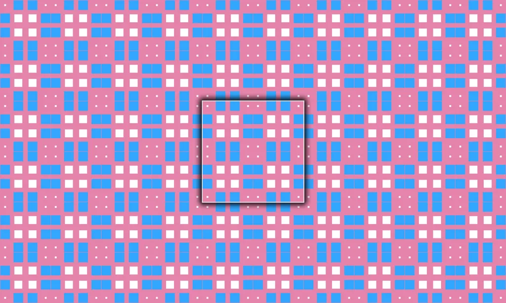 A simple multi-colored pastel checkered pattern of squares and rectangles