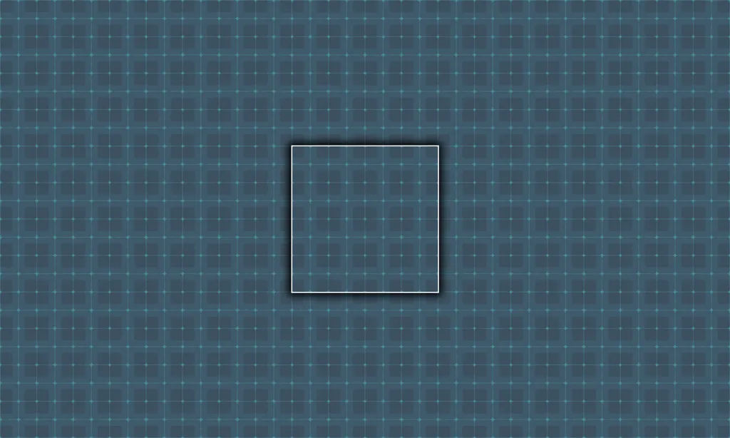 A segmented chalk squared tile with muted colors