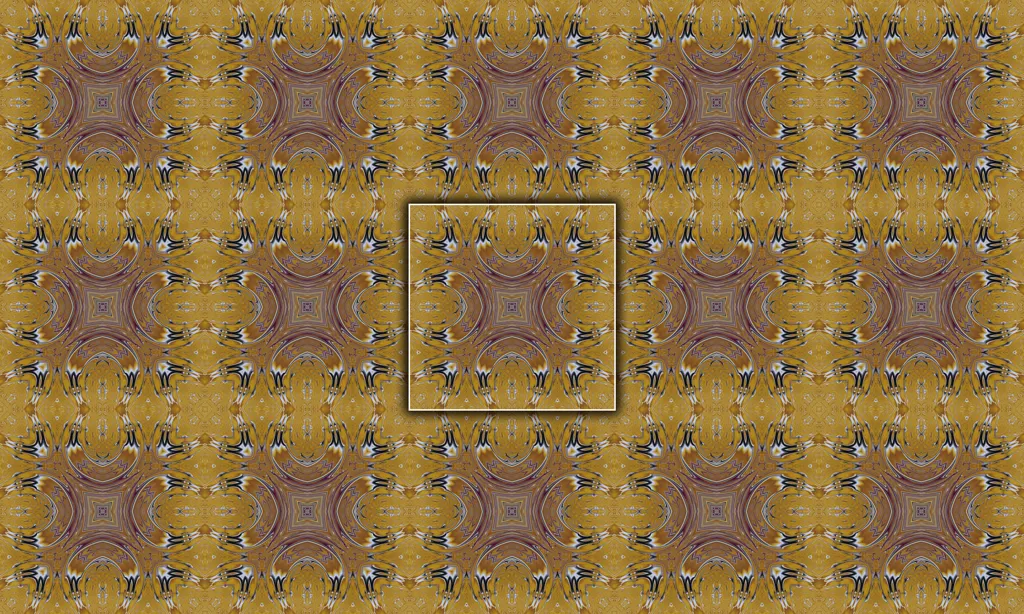 Complex baroque floor tile