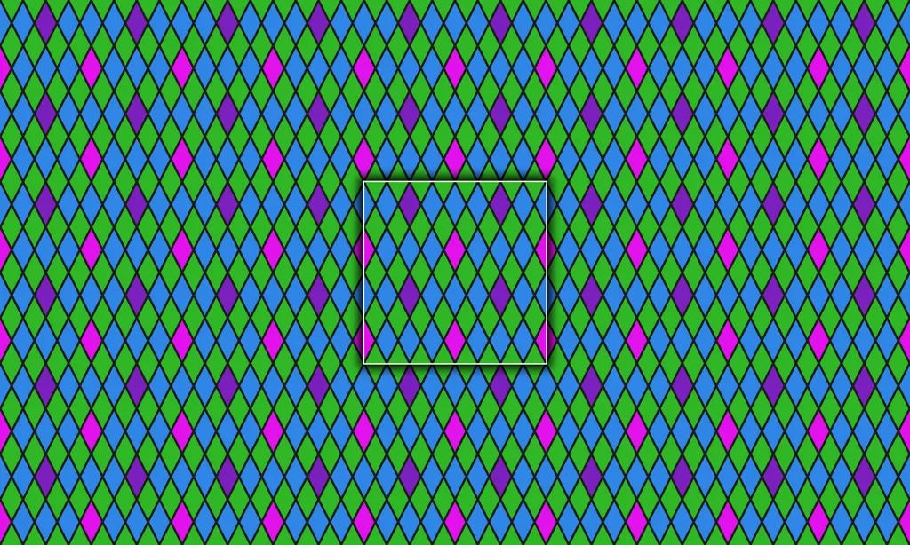 A colorful harlequin repeating tile pattern