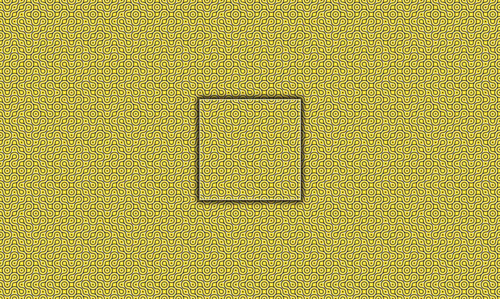 A labyrinth of connected curvy lines as a tile
