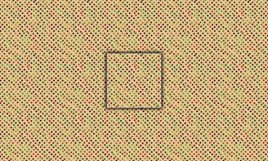 A comedy of whimsical polka dots as a tile