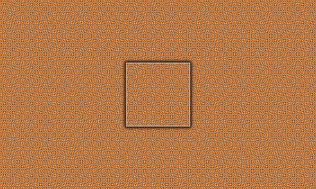 A labyrinth of connected curvy lines as a tile