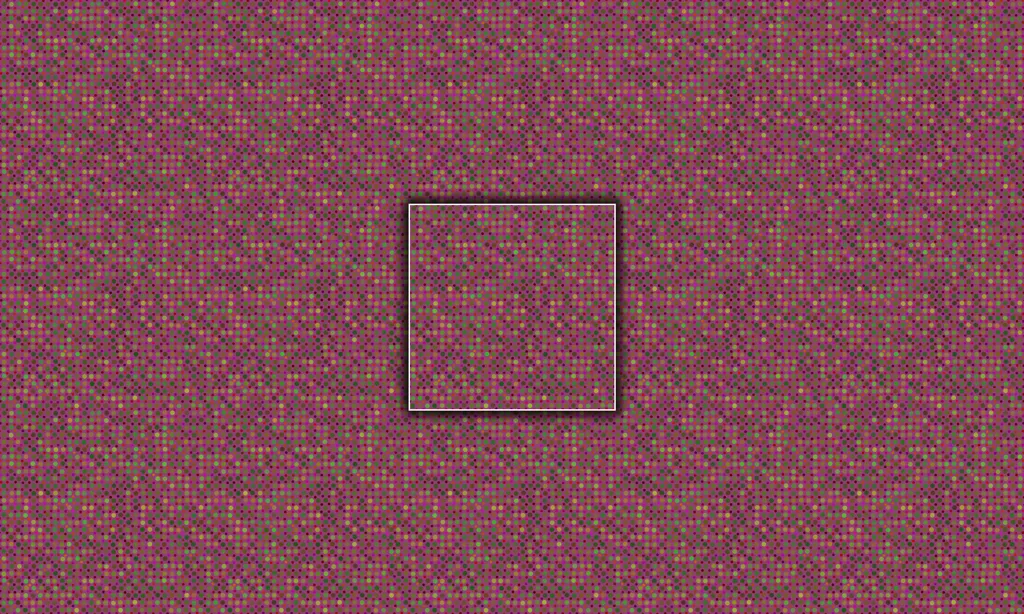 Various sized colorful dots in a offset patterned tile