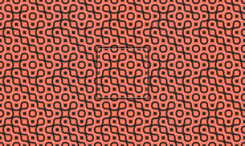 A labyrinth of connected curvy lines as a tile