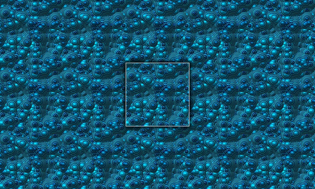 A crowded metallic bubbled seamless tile